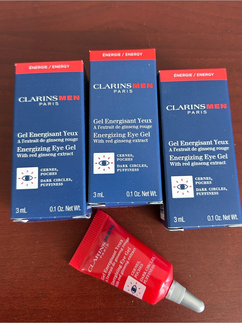 3mlx3 ClarinsMen Energizing Eye Gel